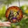 Mystical Cat Lovers' Tiffany Stained Glass Cauldron Kitten Autumn Jewel Tone Magic Art Stained Glass Suncatcher - 2
