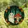 Whimsical Art Lovers' Jewel Tone Stained Glass Ghost Fairy Lights Toadstool Forest Design Stained Glass Suncatcher - 4