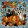 Halloween Lovers' Tiffany Style Stained Glass Whimsical Pumpkins Gourds Mosaic Teal Orange Black Stained Glass Suncatcher - 7