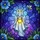 Fantasy Art Enthusiasts' Ethereal Glowing Ghost Lantern Tiffany Stained Glass Celestial Mosaic Blue Purple Green Stained Glass Suncatcher - 7