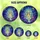 Fantasy Art Enthusiasts' Ethereal Glowing Ghost Lantern Tiffany Stained Glass Celestial Mosaic Blue Purple Green Stained Glass Suncatcher - 6