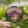 Nature Lovers' Vibrant Stained Glass Mountain Lake Sunset Jewel Tone Mosaic Landscape Stained Glass Suncatcher - BVxWnOQKx0