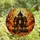 Halloween Enthusiasts' Vibrant Edge-to-Edge Stained Glass Gothic Haunted House Jack-o'-Lanterns Stained Glass Suncatcher - 4