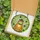 Cat Lovers' Blissful Orange Tabby Leprechaun Stained Glass Emerald Gold Jewel Tone Mosaic Stained Glass Suncatcher - 5