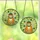 Cat Lovers' Blissful Orange Tabby Leprechaun Stained Glass Emerald Gold Jewel Tone Mosaic Stained Glass Suncatcher - 3