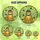 Cat Lovers' Blissful Orange Tabby Leprechaun Stained Glass Emerald Gold Jewel Tone Mosaic Stained Glass Suncatcher - 6