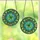 Stained Glass Art Lovers' Vibrant Tiffany Style Shamrock, Emerald Green & Sapphire Blue Floral Mosaic Design Stained Glass Suncatcher - 3