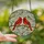 Nature Lovers' Vibrant Stained Glass Cardinal Birds Floral Mosaic Jewel Tone Pattern Stained Glass Suncatcher - 2
