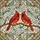 Nature Lovers' Vibrant Stained Glass Cardinal Birds Floral Mosaic Jewel Tone Pattern Stained Glass Suncatcher - 7