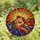 Art Nouveau Enthusiasts' Vibrant Tiffany Style Embracing Couple Sunburst Mosaic Jewel Tones Stained Glass Suncatcher - 4