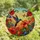 Nature Lovers' Vibrant Tiffany Stained Glass Hummingbird Hibiscus Garden Blue Red Orange Mosaic Stained Glass Suncatcher - 4