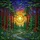 Nature Art Lovers' Radiant Yellow-Orange Sun Stained Glass Redwood Forest Mosaic with Jewel Tones Stained Glass Suncatcher - 7
