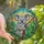 Australian Wildlife Lovers' Smiling Koala Tiffany Stained Glass Eucalyptus Bush Mosaic Jewel Tones Stained Glass Suncatcher - cY6Fx8e7zr