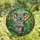 Australian Wildlife Lovers' Smiling Koala Tiffany Stained Glass Eucalyptus Bush Mosaic Jewel Tones Stained Glass Suncatcher - wqP4RJwK9V