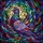 Art Lovers' Majestic Stained Glass Pigeon Iridescent Jewel Tones Abstract Mosaic Pattern Stained Glass Suncatcher - 7