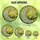 Nature Lovers' Densely Detailed Stained Glass Crescent Moon Daisy Floral Emerald Green Orange Mosaic Stained Glass Suncatcher - 6