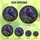 Art Lovers' Majestic Stained Glass Raven Mosaic Jewel Tone Twilight Sky Pattern Stained Glass Suncatcher - 6