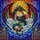 Fantasy Art Lovers' Roaring Dragon Stained Glass Jewel Tone Multi-Color Wing Gothic Vortex Stained Glass Suncatcher - 7