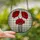 Art Lovers' Edge-to-Edge Vibrant Red Poppy Stained Glass Floral Mosaic with Rippled Clear Glass Stained Glass Suncatcher - 5lT8UaqXm2