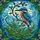 Nature Lovers' Tiffany Style Stained Glass Kingfisher Mosaic Vibrant Aqua Blue Orange Emerald Green Design Stained Glass Suncatcher - 7