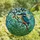 Nature Lovers' Tiffany Style Stained Glass Kingfisher Mosaic Vibrant Aqua Blue Orange Emerald Green Design Stained Glass Suncatcher - 4