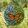 Monarch Butterfly Art Lovers' Tiffany Style Orange Black Stained Glass Nature Mosaic Stained Glass Suncatcher - 4