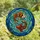 Stained Glass Art Enthusiasts' Detailed Koi Fish Orange Red Jewel Tone Aquatic Mosaic Stained Glass Suncatcher - 4