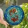 Stained Glass Art Enthusiasts' Detailed Koi Fish Orange Red Jewel Tone Aquatic Mosaic Stained Glass Suncatcher - 1