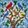 Nature Lovers' Vibrant Tiffany Glass Songbirds Tree Branch Jewel Tone Mosaic Art Stained Glass Suncatcher - 7