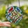 Nature Lovers' Vibrant Tiffany Glass Songbirds Tree Branch Jewel Tone Mosaic Art Stained Glass Suncatcher - snYJtk6dFr