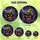 Halloween Lovers' Tiffany Style Black Jack-o'-Lantern Witch Hat Starry Night Mosaic Stained Glass Suncatcher - 6