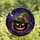 Halloween Lovers' Tiffany Style Black Jack-o'-Lantern Witch Hat Starry Night Mosaic Stained Glass Suncatcher - 4