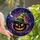 Halloween Lovers' Tiffany Style Black Jack-o'-Lantern Witch Hat Starry Night Mosaic Stained Glass Suncatcher - 1