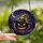 Halloween Lovers' Tiffany Style Black Jack-o'-Lantern Witch Hat Starry Night Mosaic Stained Glass Suncatcher - 2