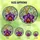 Floral Art Enthusiasts' Tiffany Glass Style Purple Orchid Orange Labellum Botanical Mosaic Stained Glass Suncatcher - 6