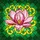 Art Enthusiasts' Pink Magnolia Stained Glass Emerald Geometric Jewel Tone Design Stained Glass Suncatcher - 7