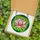 Art Enthusiasts' Pink Magnolia Stained Glass Emerald Geometric Jewel Tone Design Stained Glass Suncatcher - 5