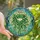 Nature Lovers' Luminous Emerald Lime Tiffany Stained Glass Heart Ivy Pattern Stained Glass Suncatcher - 1