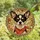 Chihuahua Lovers' Intricate Tiffany Stained Glass Head Amber Brown Red-Orange Glowing Jewel Tones Mosaic Stained Glass Suncatcher - 4