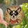 Chihuahua Lovers' Intricate Tiffany Stained Glass Head Amber Brown Red-Orange Glowing Jewel Tones Mosaic Stained Glass Suncatcher - 1