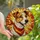 Dog Lovers' Tiffany Glass Jack Russell Terrier Red Orange Yellow Bandana Intricate Mosaic Stained Glass Suncatcher - 1