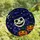 Halloween Lovers' Whimsical Stained Glass Skull Jack-O'-Lantern Blue Orange Green Mosaic Stained Glass Suncatcher - 4