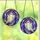 Art Lovers' Whimsical Stained Glass Ghost Intricate Purple Violet Periwinkle Blue Mosaic Stained Glass Suncatcher - 3