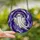 Art Lovers' Whimsical Stained Glass Ghost Intricate Purple Violet Periwinkle Blue Mosaic Stained Glass Suncatcher - 2