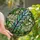 Nature Lovers' Iridescent Feather Tiffany Stained Glass Teal Violet Green Foliage Mosaic Stained Glass Suncatcher - -g4J4TQNgN