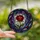 Art Lovers' Tiffany Stained Glass Rose Crimson Emerald Violet Abstract Swirl Mosaic Stained Glass Suncatcher - omJKyLHyXc
