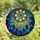 Women's Intricate Stained Glass Dreamcatcher Celestial Feather Art Amber Teal Pattern Stained Glass Suncatcher - 4