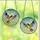 Nature Lovers' Vibrant Tiffany Stained Glass Songbird Orange Black Blue-Grey Mosaic Dappled Sky Stained Glass Suncatcher - 3