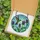 Nature Lovers' Iridescent Hummingbird Thistle Tiffany Stained Glass Purple Pink Green Jewel Tone Mosaic Stained Glass Suncatcher - 5