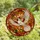 Nature Lovers' Intricate Tiffany Stained Glass White Cardinal Flight Floral Mosaic Red Orange Cream Stained Glass Suncatcher - 4